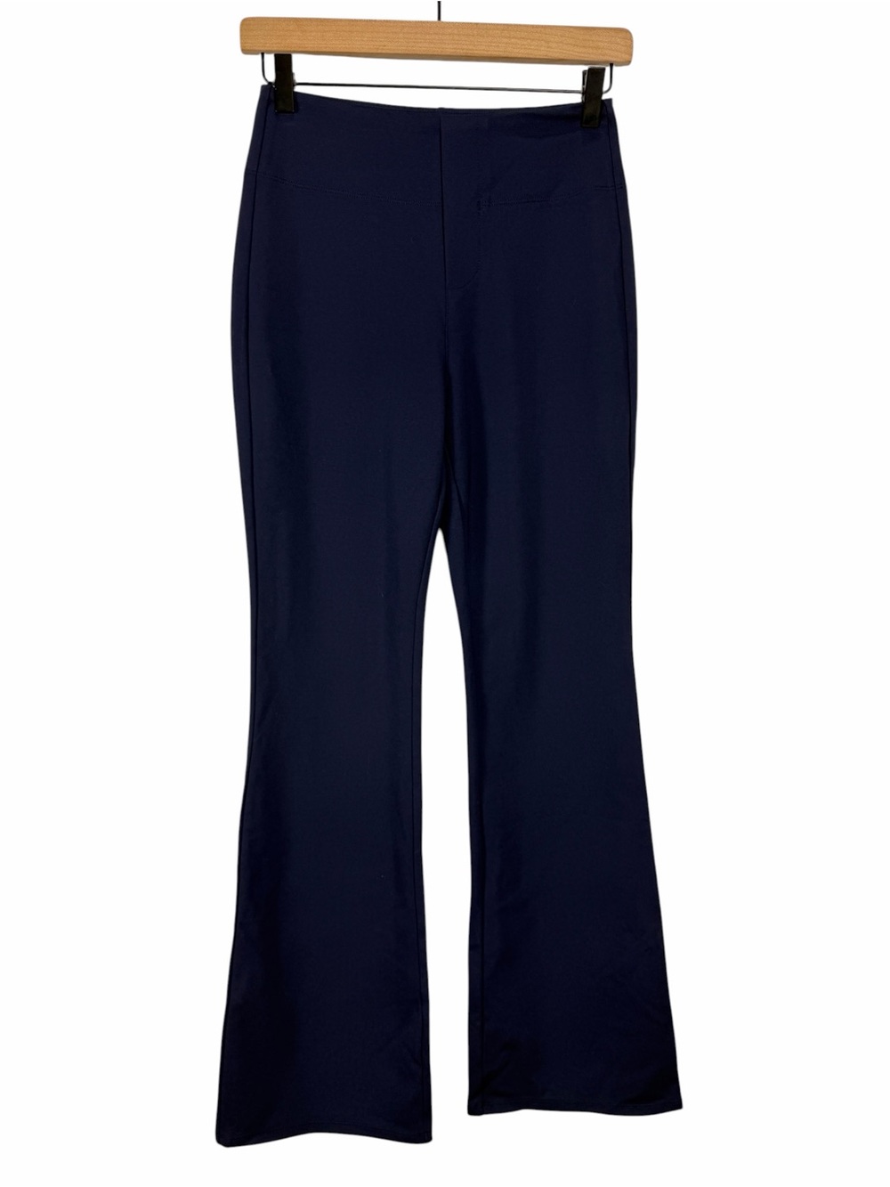 Halara Flex High Waisted Back Side Pocket Slight Flare Work Pants Navy Size XS - Picture 2 of 11